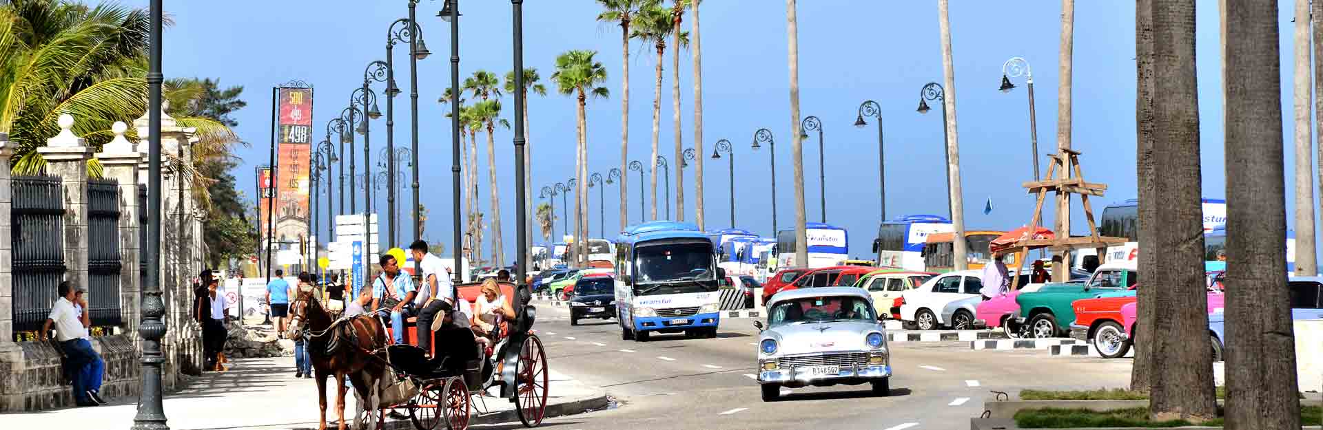 Port Avenue, Transportation, Horse Car, Havana, Cuba Travel
